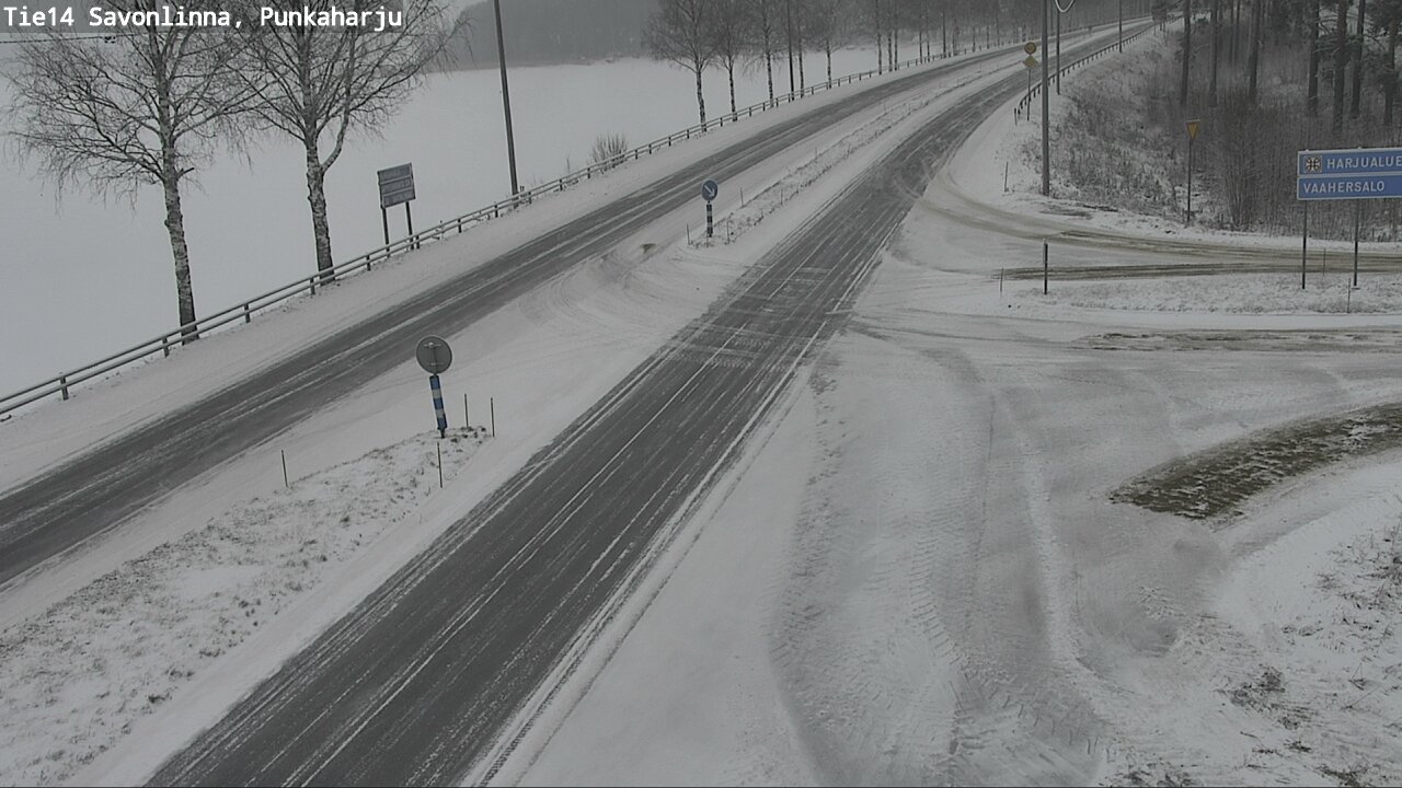 Weather Camera Image Väg 14 Savonlinna, Punkaharju, Savonlinna, Etelä-Savo