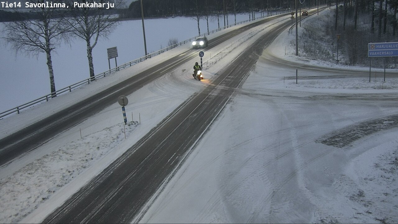 Weather Camera Image Väg 14 Savonlinna, Punkaharju, Savonlinna, Etelä-Savo