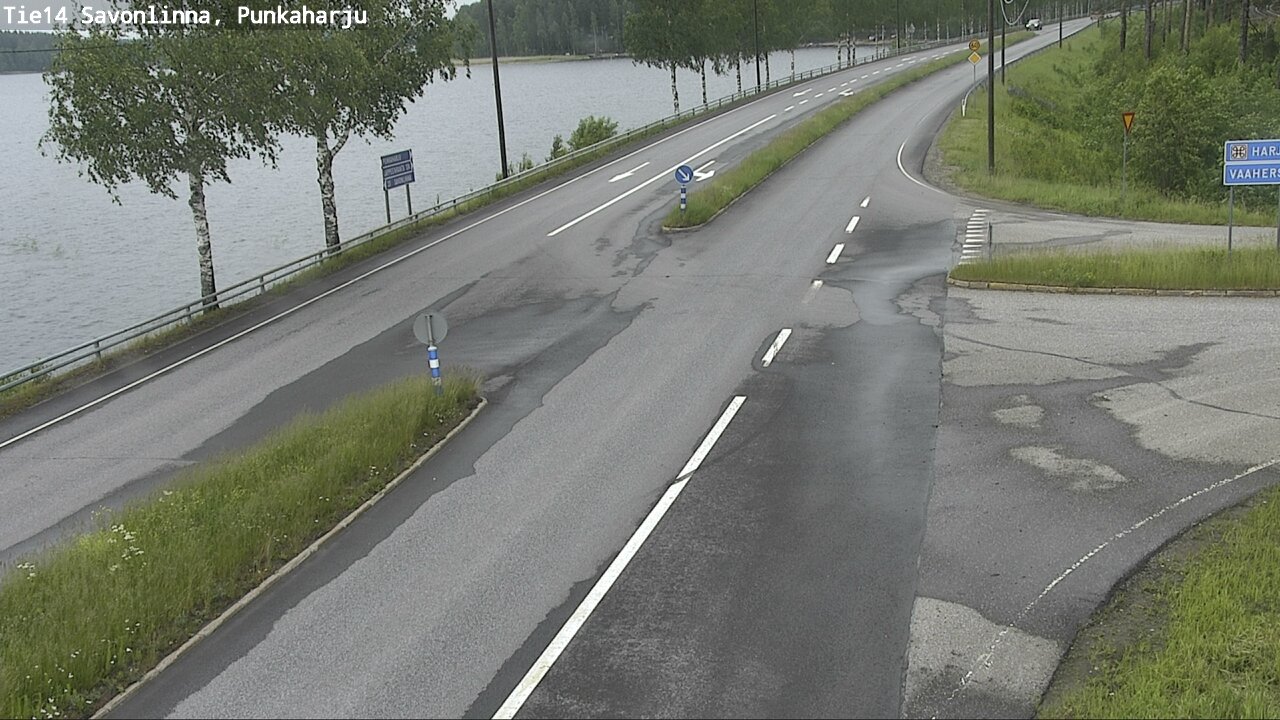 Weather Camera Image Väg 14 Savonlinna, Punkaharju, Savonlinna, Etelä-Savo