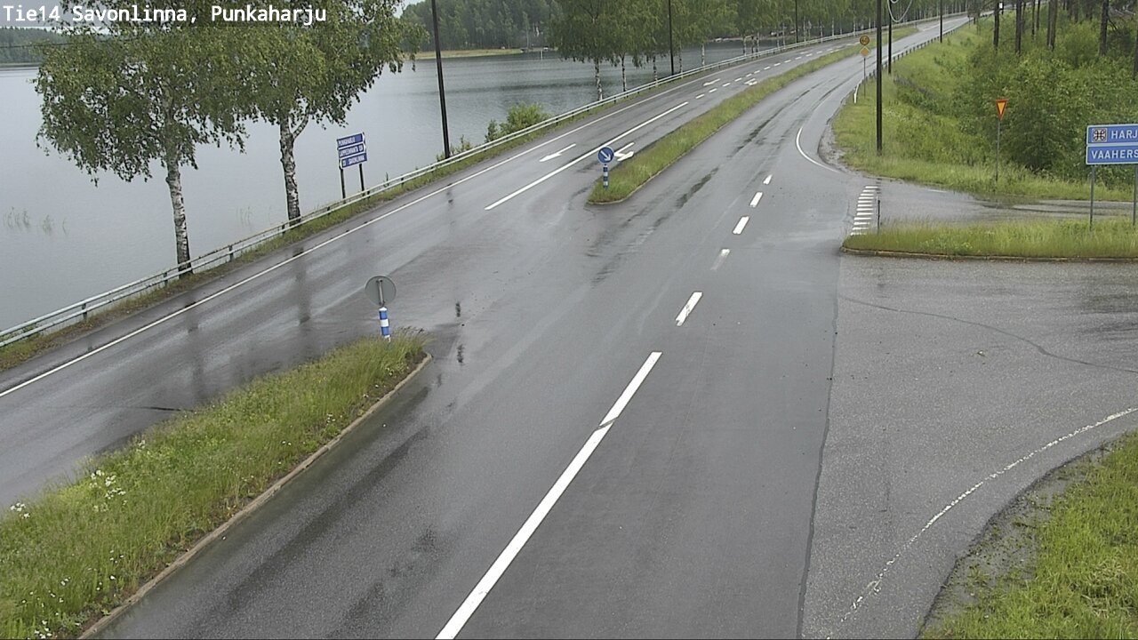 Weather Camera Image Väg 14 Savonlinna, Punkaharju, Savonlinna, Etelä-Savo
