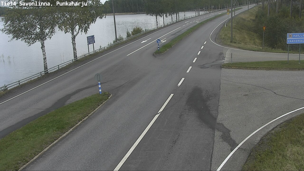Weather Camera Image Väg 14 Savonlinna, Punkaharju, Savonlinna, Etelä-Savo