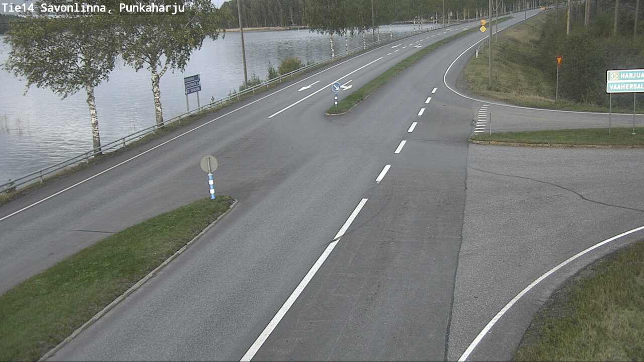 Weather Camera Image Väg 14 Savonlinna, Punkaharju, Savonlinna, Etelä-Savo