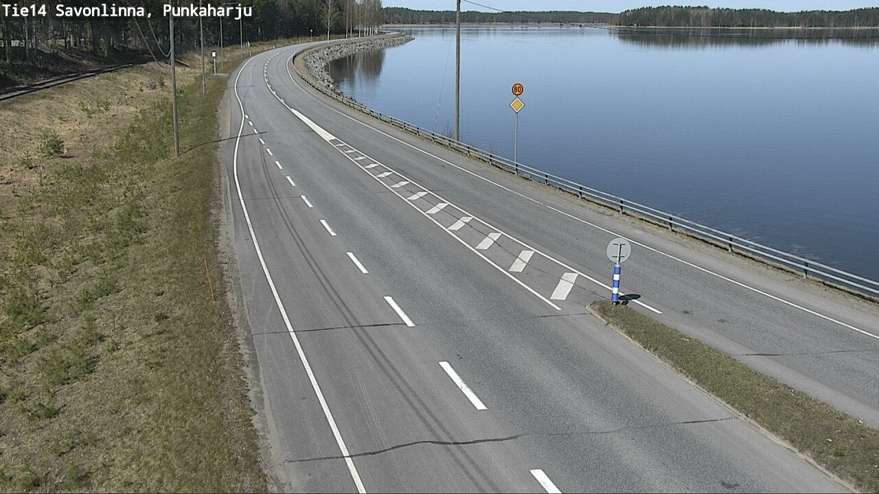 Weather Camera Image Road 14 Savonlinna, Punkaharju, Savonlinna, Etelä-Savo