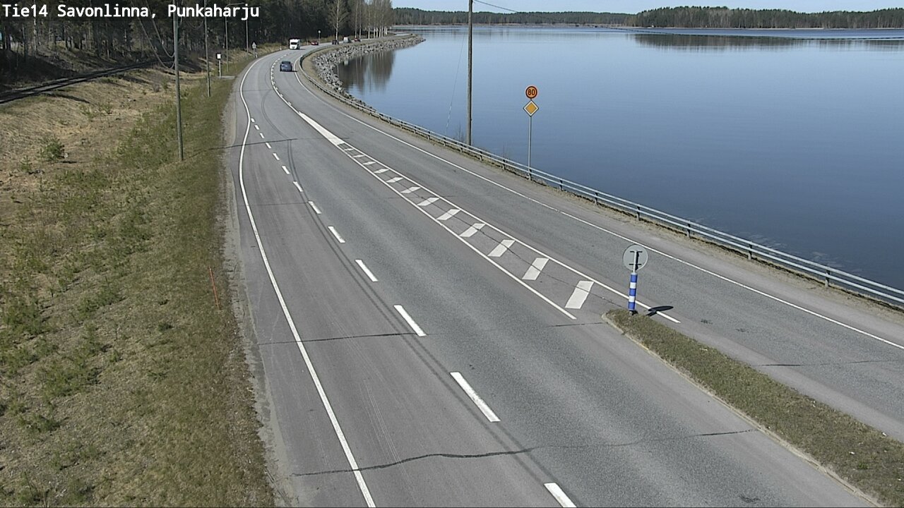 Weather Camera Image Road 14 Savonlinna, Punkaharju, Savonlinna, Etelä-Savo