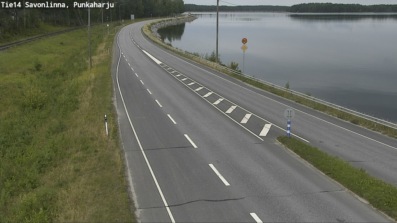 Weather Camera Image Road 14 Savonlinna, Punkaharju, Savonlinna, Etelä-Savo