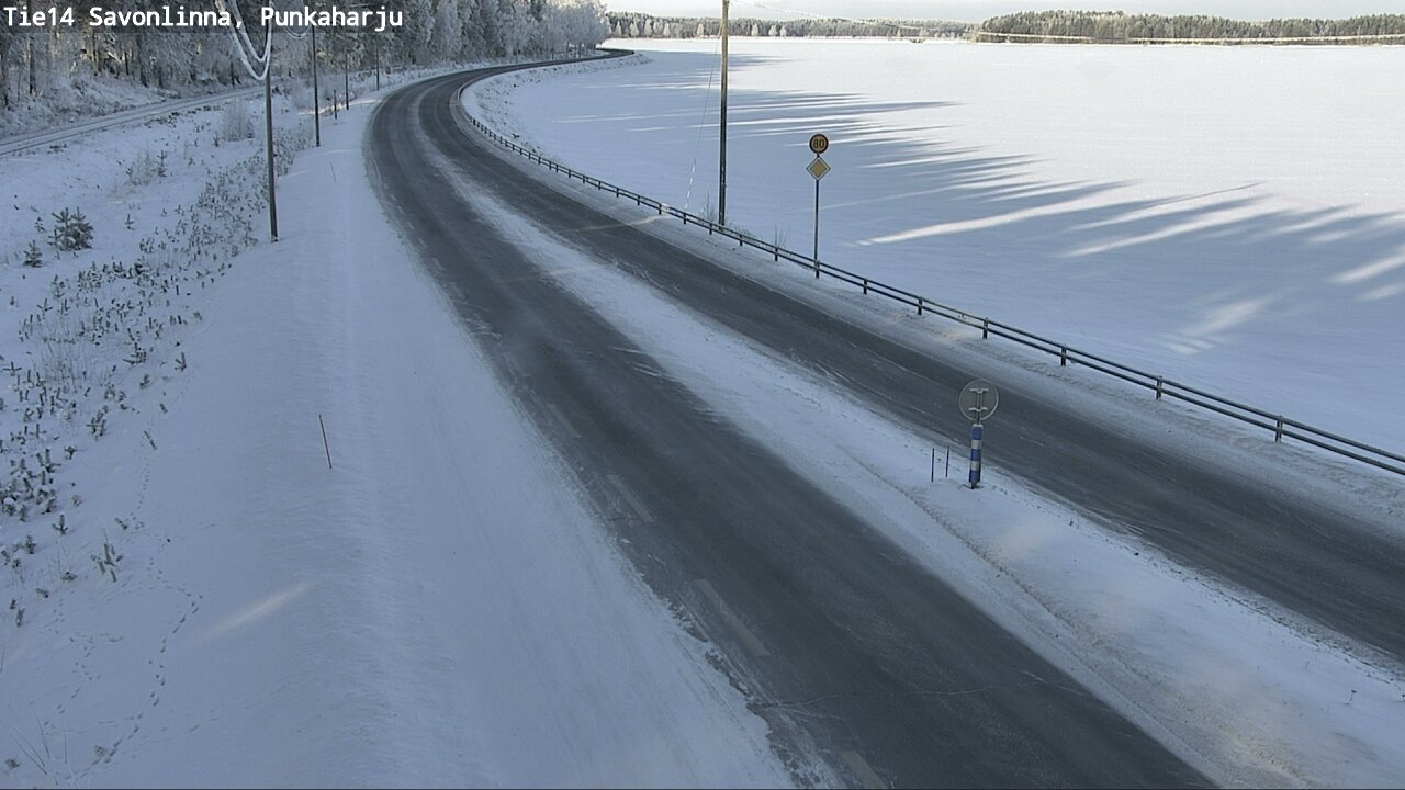 Weather Camera Image Väg 14 Savonlinna, Punkaharju, Savonlinna, Etelä-Savo
