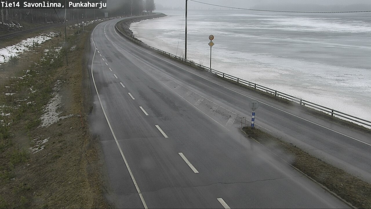 Weather Camera Image Väg 14 Savonlinna, Punkaharju, Savonlinna, Etelä-Savo