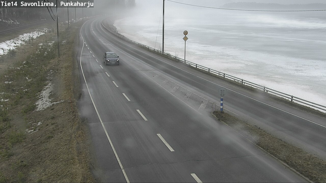 Weather Camera Image Väg 14 Savonlinna, Punkaharju, Savonlinna, Etelä-Savo