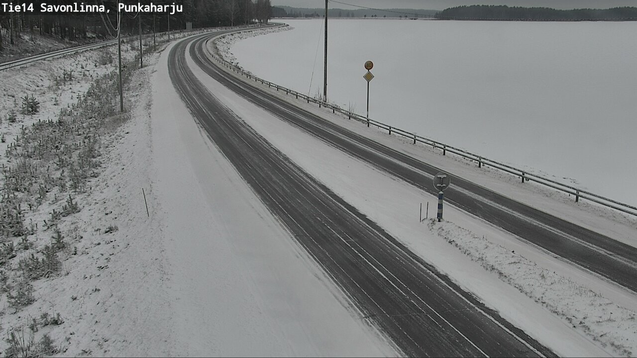 Weather Camera Image Väg 14 Savonlinna, Punkaharju, Savonlinna, Etelä-Savo