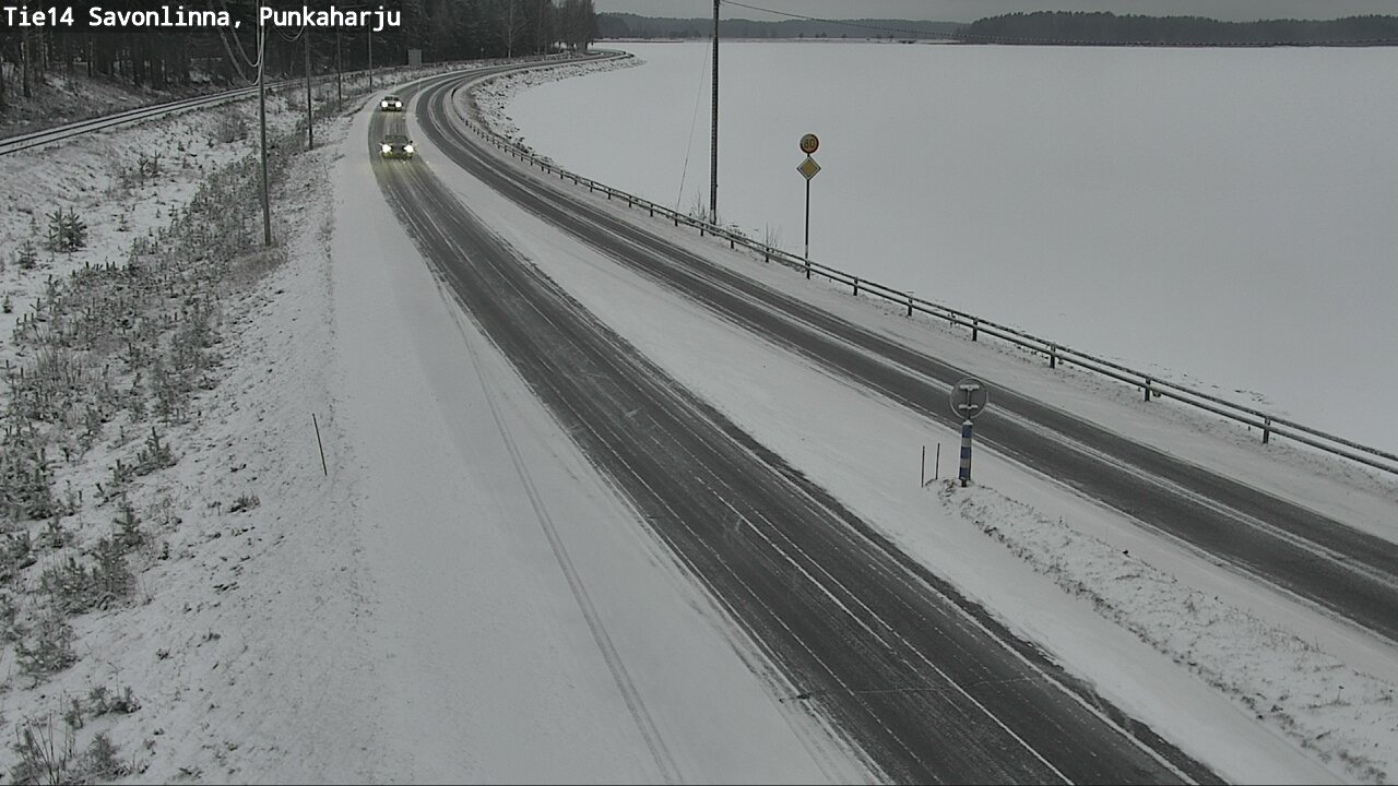 Weather Camera Image Väg 14 Savonlinna, Punkaharju, Savonlinna, Etelä-Savo