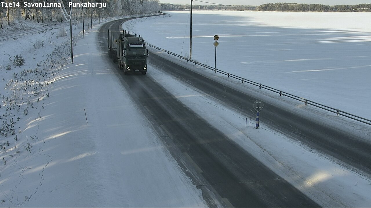 Weather Camera Image Road 14 Savonlinna, Punkaharju, Savonlinna, Etelä-Savo