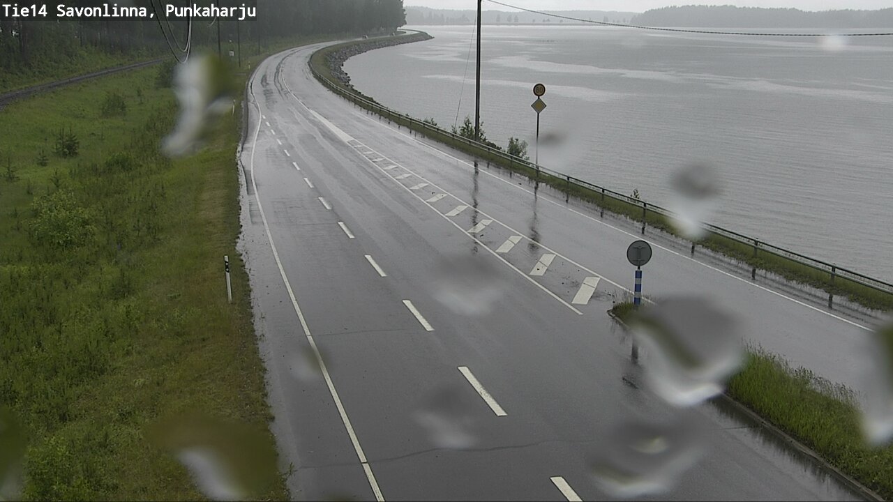 Weather Camera Image Väg 14 Savonlinna, Punkaharju, Savonlinna, Etelä-Savo