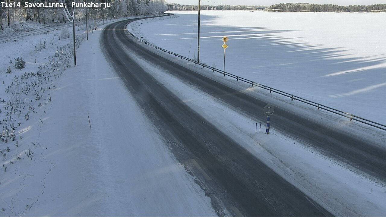 Weather Camera Image Väg 14 Savonlinna, Punkaharju, Savonlinna, Etelä-Savo