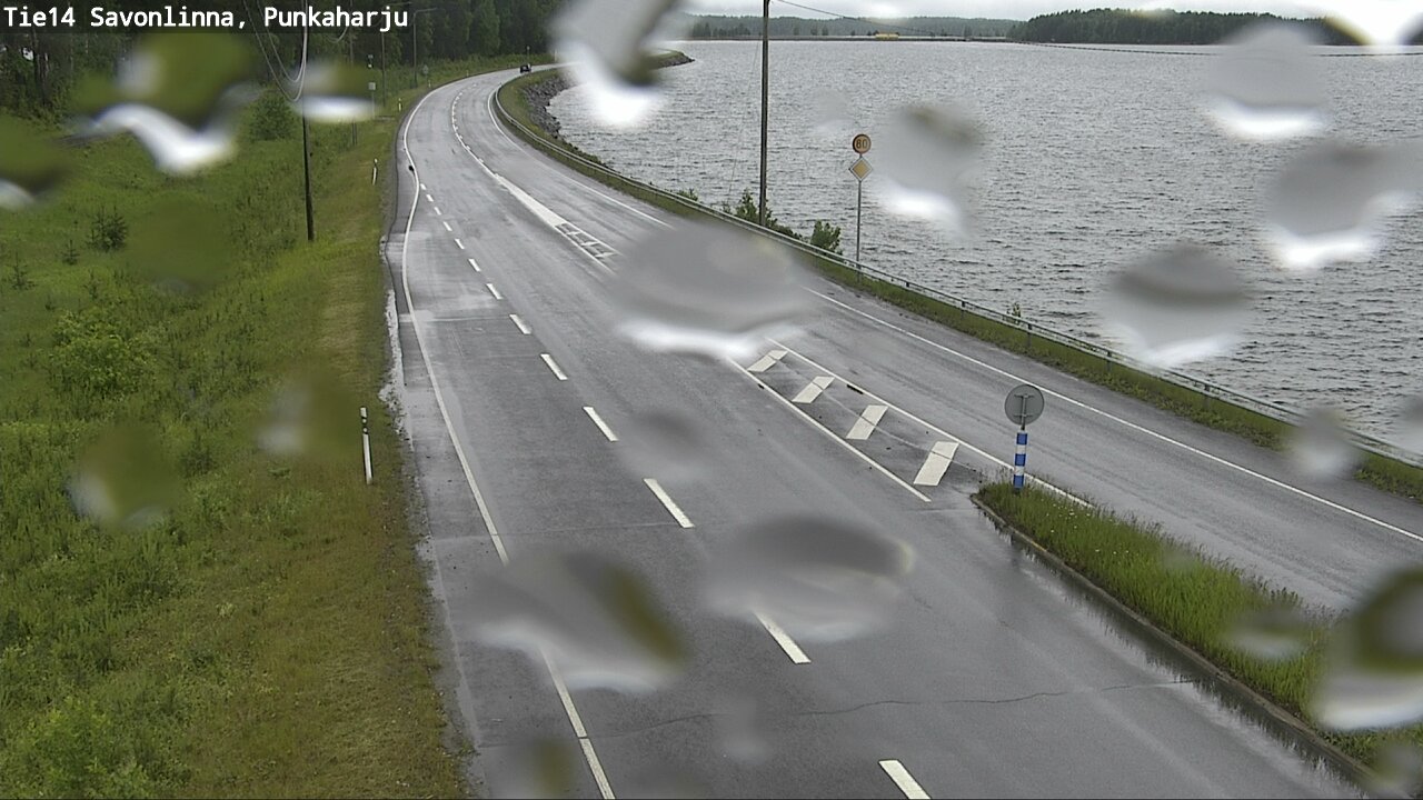 Weather Camera Image Väg 14 Savonlinna, Punkaharju, Savonlinna, Etelä-Savo