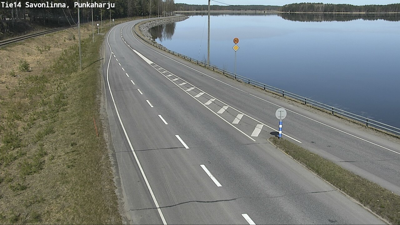 Weather Camera Image Road 14 Savonlinna, Punkaharju, Savonlinna, Etelä-Savo