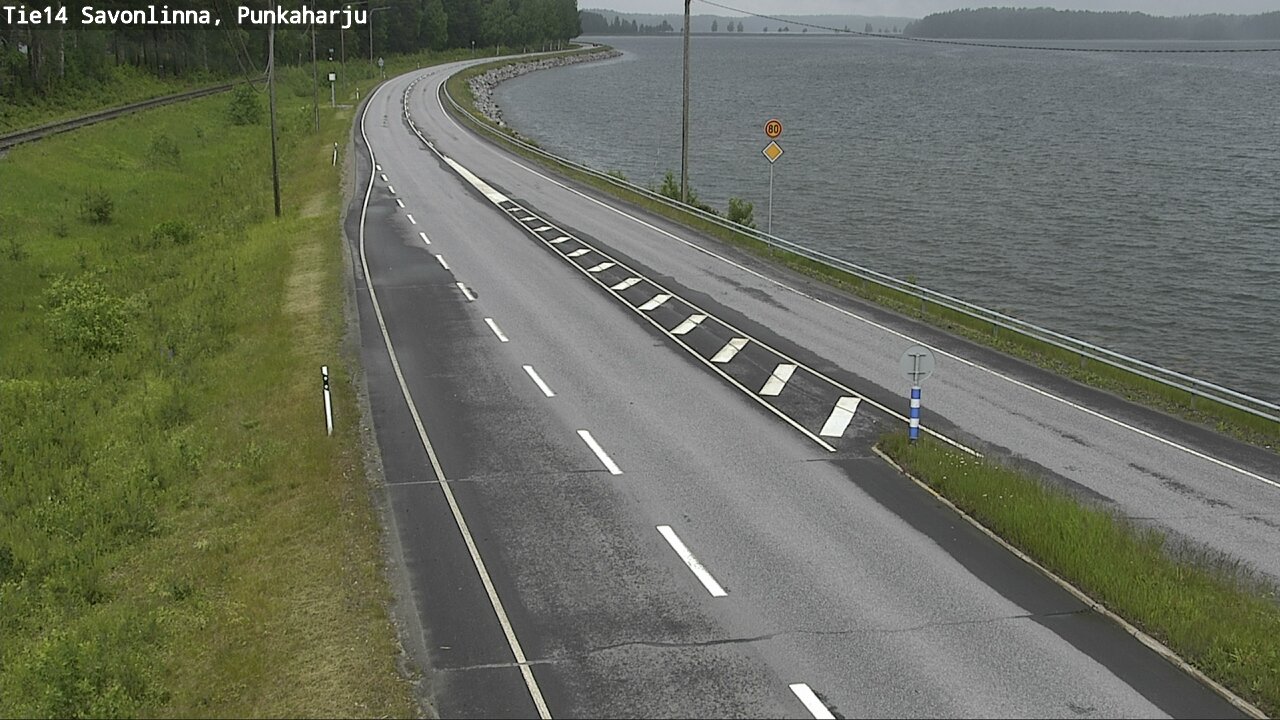 Weather Camera Image Väg 14 Savonlinna, Punkaharju, Savonlinna, Etelä-Savo