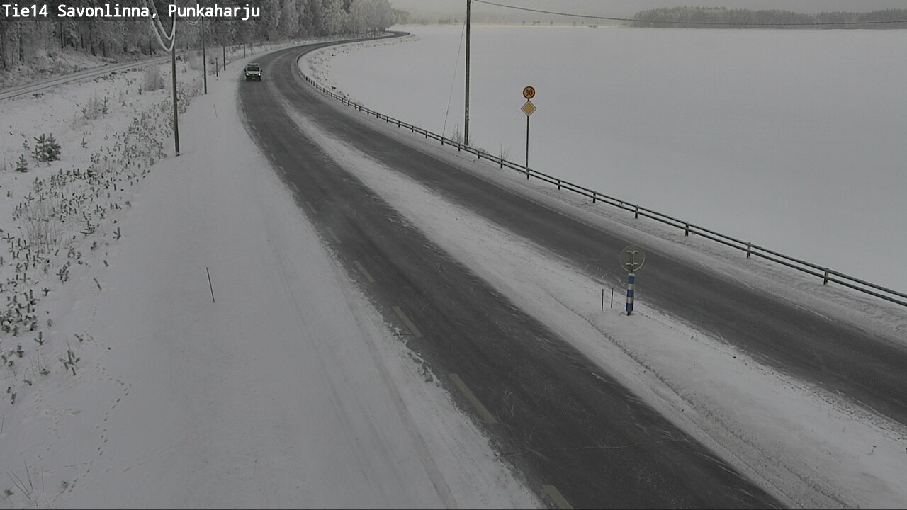 Weather Camera Image Väg 14 Savonlinna, Punkaharju, Savonlinna, Etelä-Savo