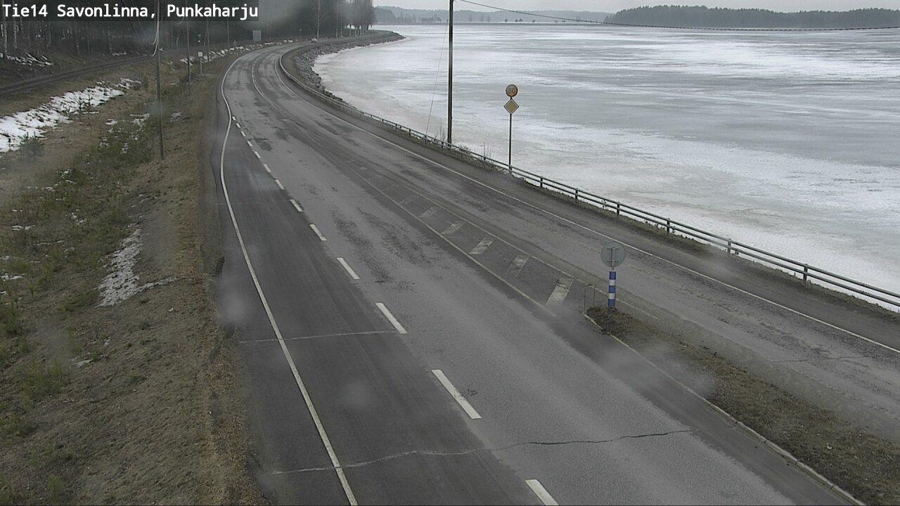 Weather Camera Image Väg 14 Savonlinna, Punkaharju, Savonlinna, Etelä-Savo