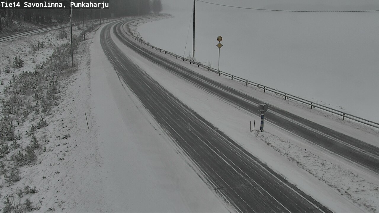 Weather Camera Image Väg 14 Savonlinna, Punkaharju, Savonlinna, Etelä-Savo