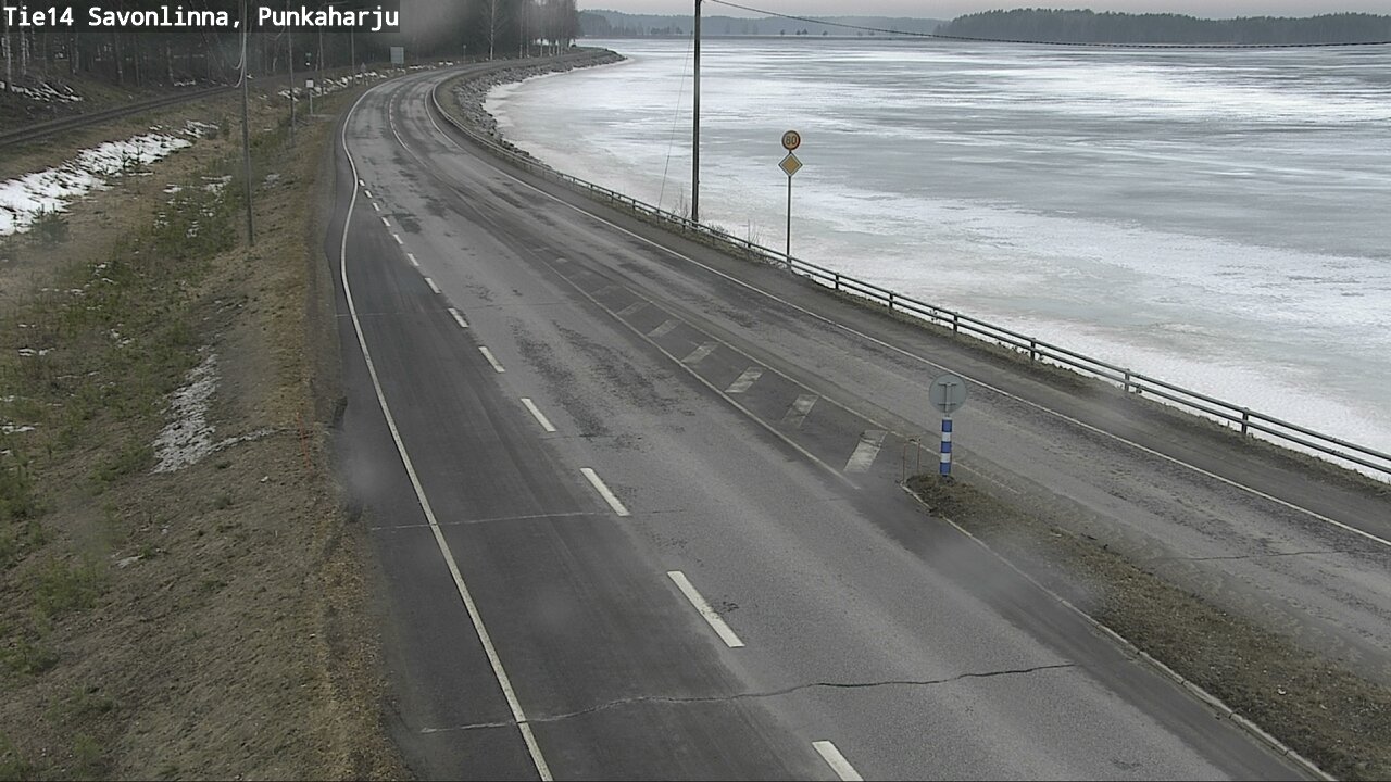 Weather Camera Image Road 14 Savonlinna, Punkaharju, Savonlinna, Etelä-Savo