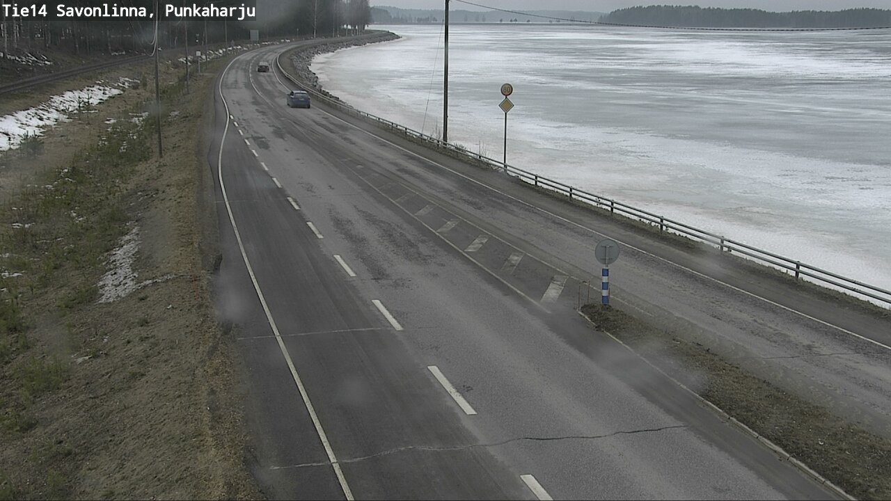 Weather Camera Image Väg 14 Savonlinna, Punkaharju, Savonlinna, Etelä-Savo