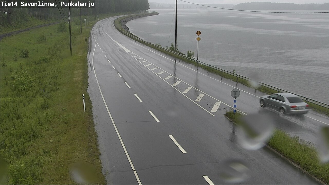 Weather Camera Image Väg 14 Savonlinna, Punkaharju, Savonlinna, Etelä-Savo