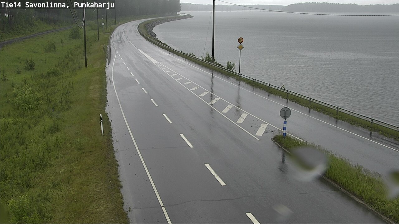 Weather Camera Image Väg 14 Savonlinna, Punkaharju, Savonlinna, Etelä-Savo