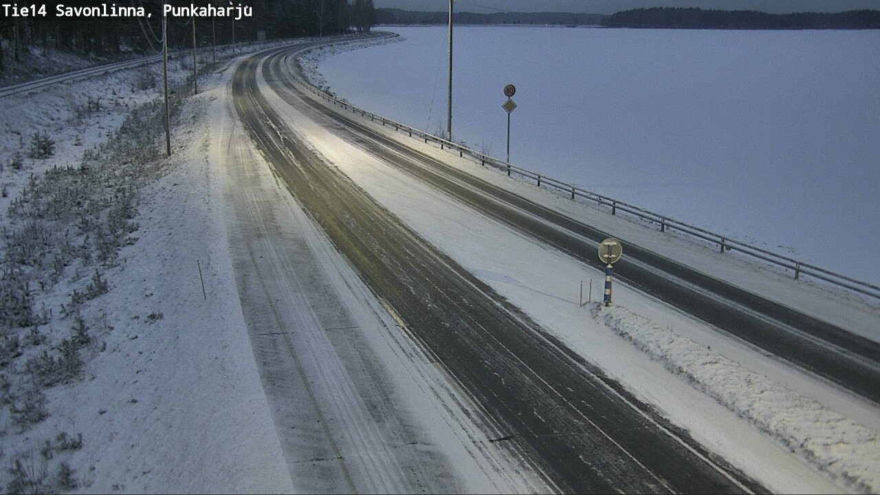 Weather Camera Image Väg 14 Savonlinna, Punkaharju, Savonlinna, Etelä-Savo
