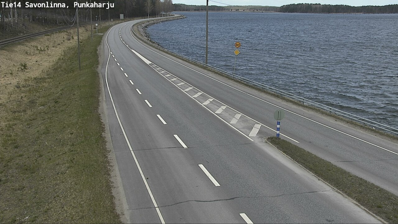 Weather Camera Image Väg 14 Savonlinna, Punkaharju, Savonlinna, Etelä-Savo