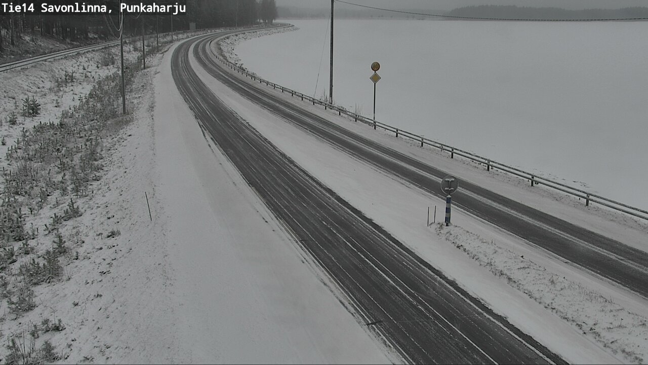 Weather Camera Image Väg 14 Savonlinna, Punkaharju, Savonlinna, Etelä-Savo