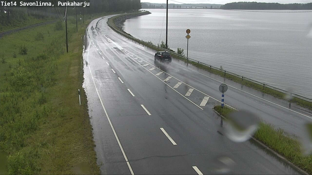 Weather Camera Image Väg 14 Savonlinna, Punkaharju, Savonlinna, Etelä-Savo