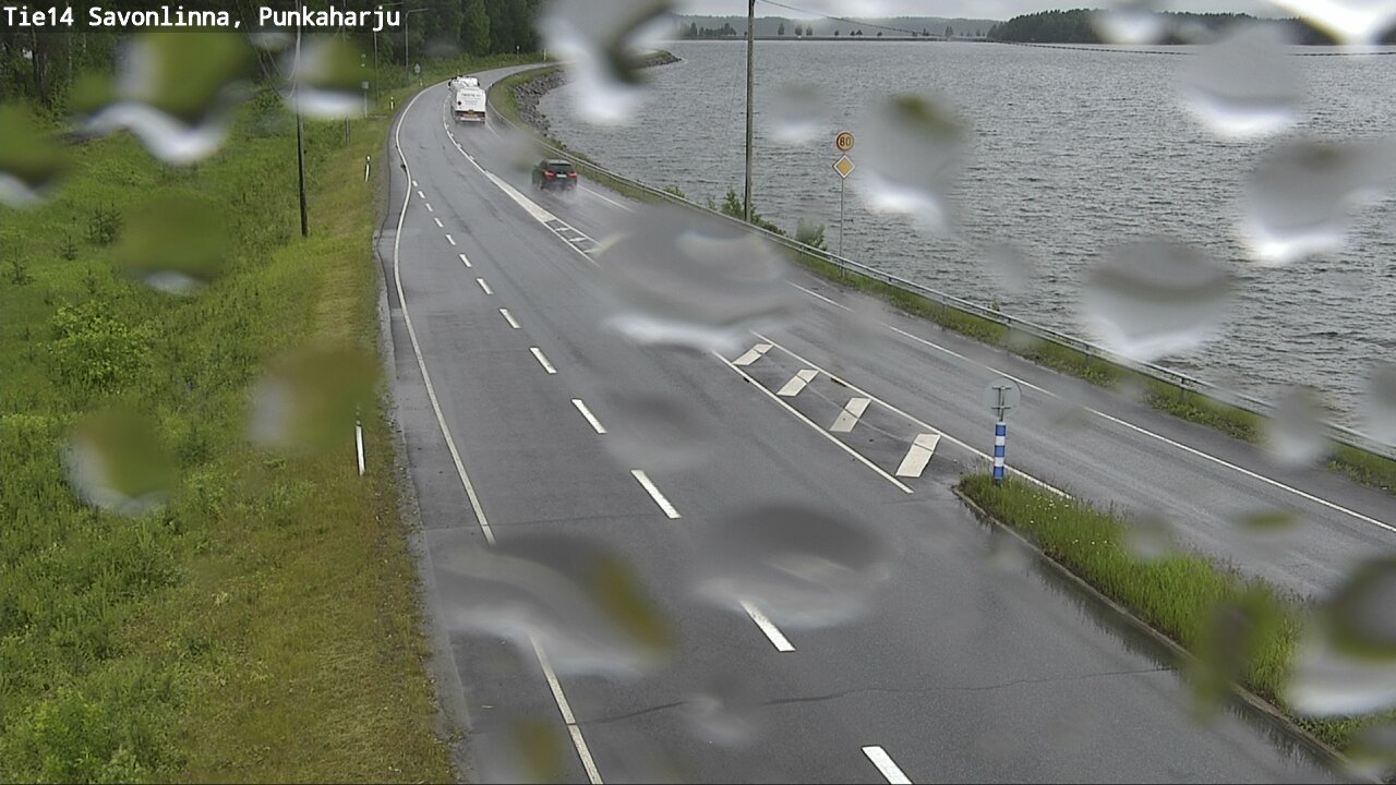 Weather Camera Image Väg 14 Savonlinna, Punkaharju, Savonlinna, Etelä-Savo