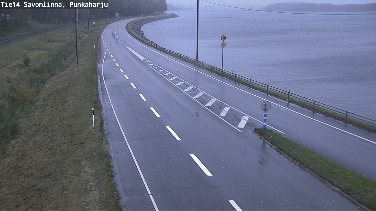 Weather Camera Image Road 14 Savonlinna, Punkaharju, Savonlinna, Etelä-Savo