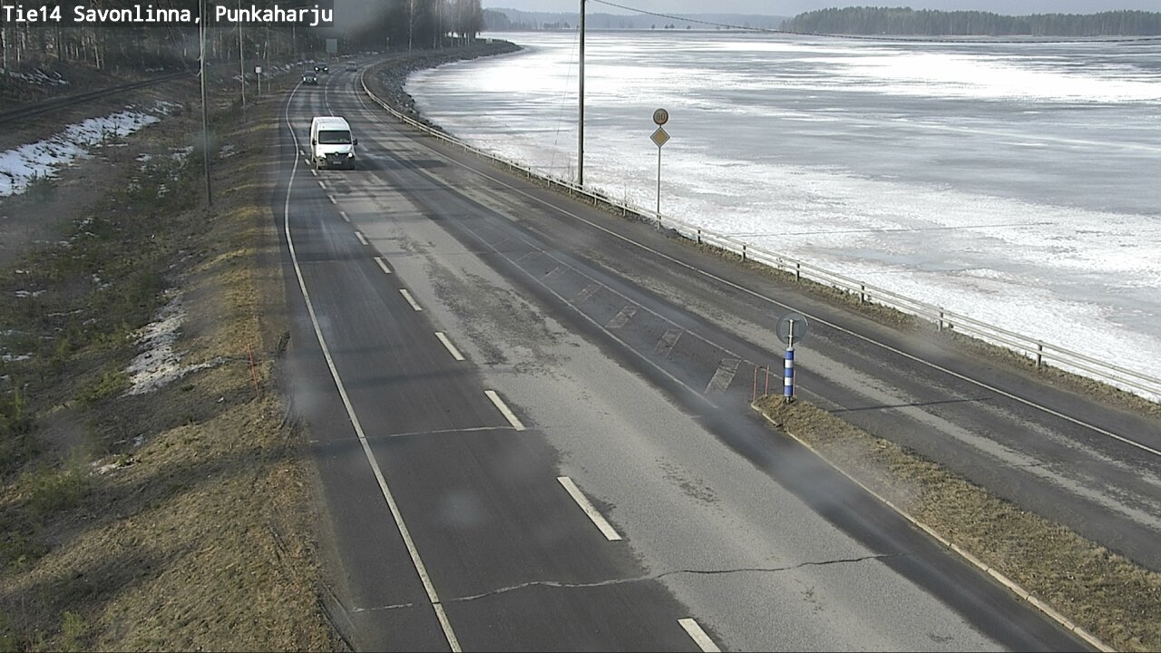 Weather Camera Image Väg 14 Savonlinna, Punkaharju, Savonlinna, Etelä-Savo