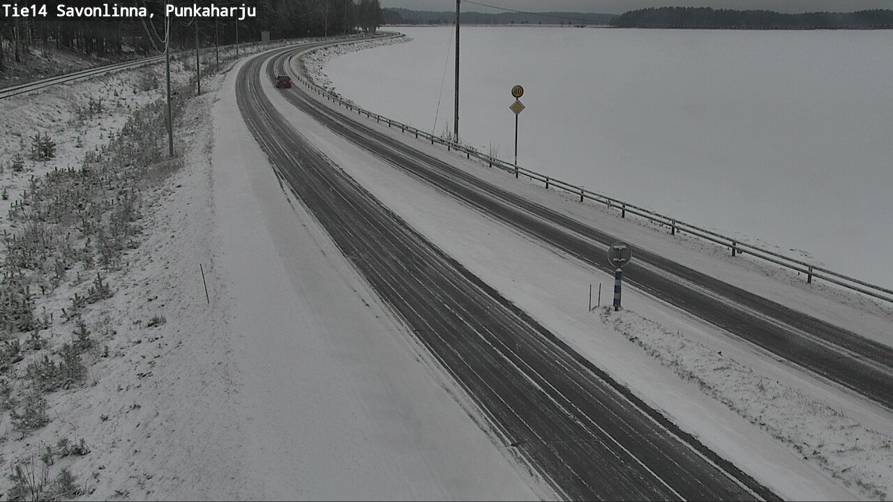 Weather Camera Image Väg 14 Savonlinna, Punkaharju, Savonlinna, Etelä-Savo