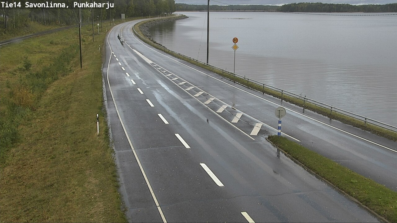 Weather Camera Image Road 14 Savonlinna, Punkaharju, Savonlinna, Etelä-Savo