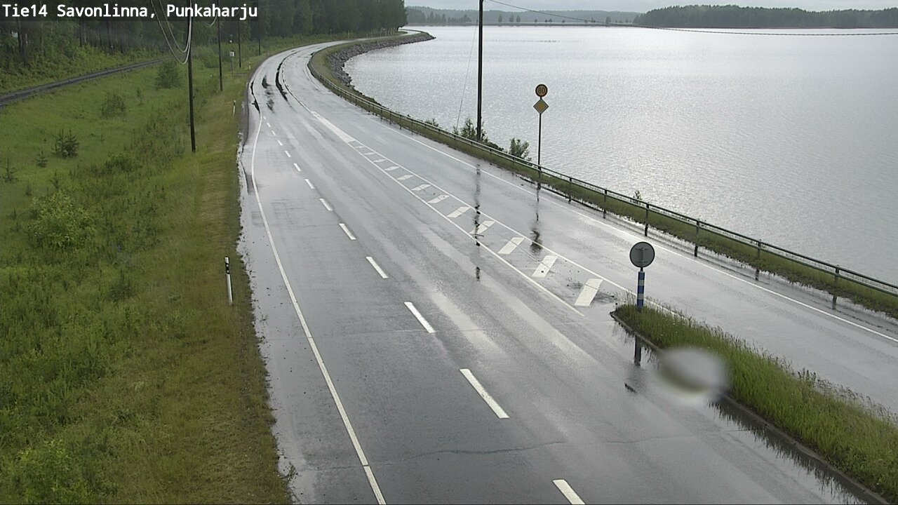 Weather Camera Image Väg 14 Savonlinna, Punkaharju, Savonlinna, Etelä-Savo