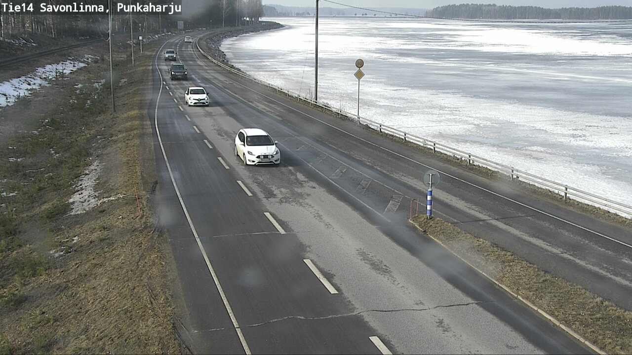 Weather Camera Image Väg 14 Savonlinna, Punkaharju, Savonlinna, Etelä-Savo