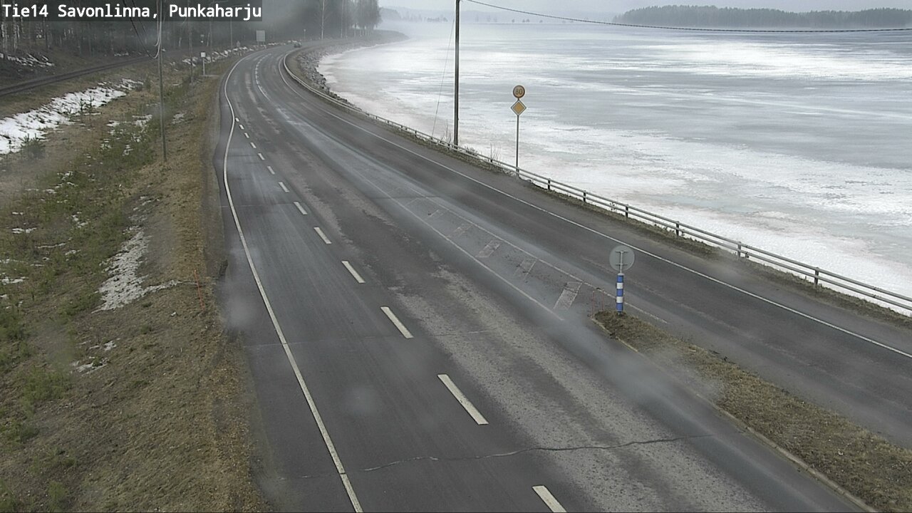 Weather Camera Image Väg 14 Savonlinna, Punkaharju, Savonlinna, Etelä-Savo