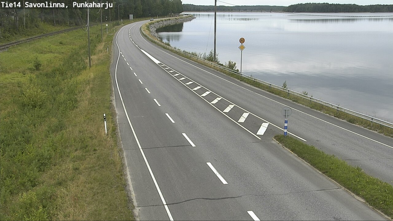 Weather Camera Image Road 14 Savonlinna, Punkaharju, Savonlinna, Etelä-Savo
