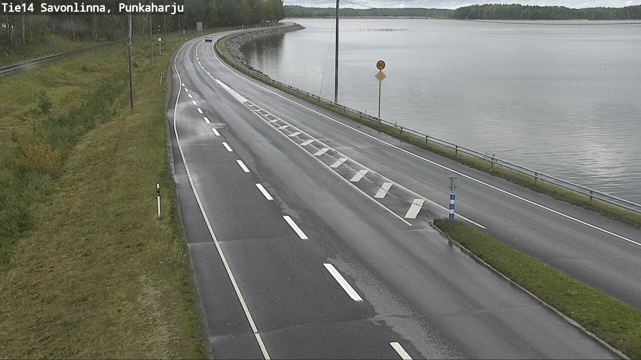 Weather Camera Image Road 14 Savonlinna, Punkaharju, Savonlinna, Etelä-Savo