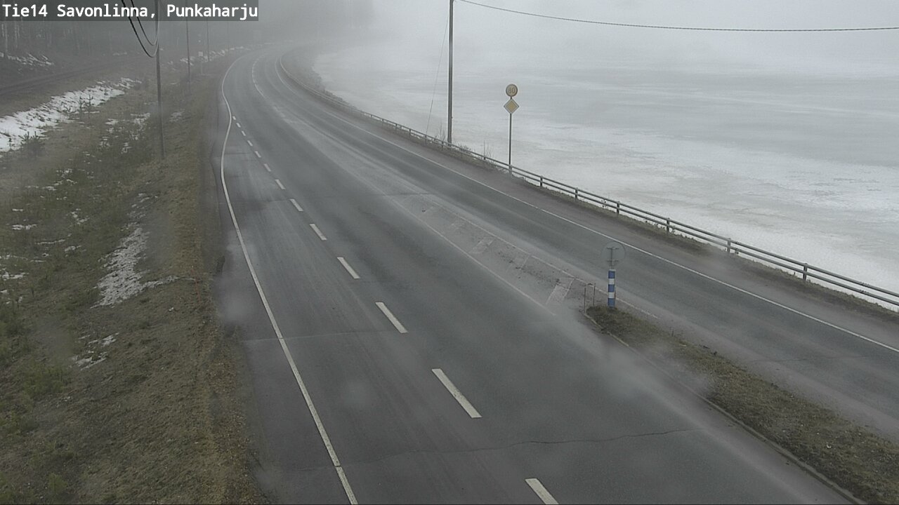 Weather Camera Image Väg 14 Savonlinna, Punkaharju, Savonlinna, Etelä-Savo
