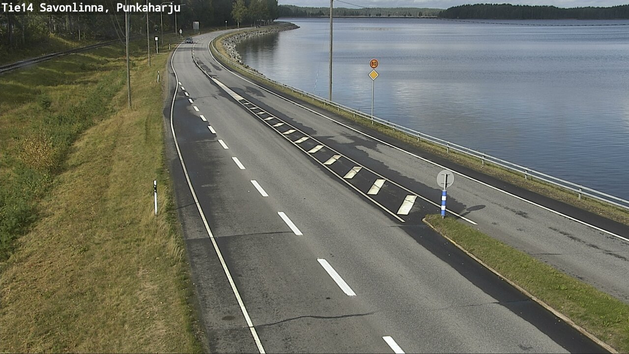 Weather Camera Image Road 14 Savonlinna, Punkaharju, Savonlinna, Etelä-Savo
