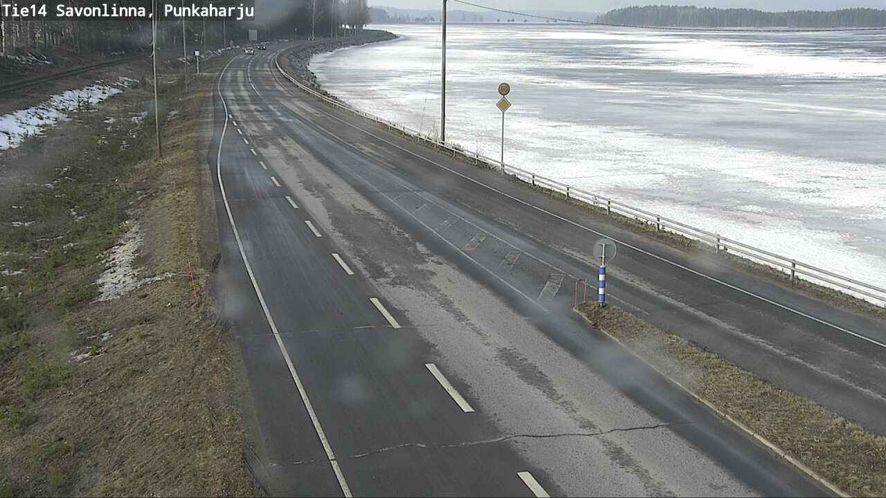 Weather Camera Image Väg 14 Savonlinna, Punkaharju, Savonlinna, Etelä-Savo