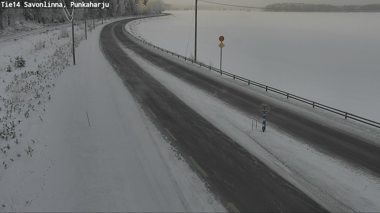 Weather Camera Image Väg 14 Savonlinna, Punkaharju, Savonlinna, Etelä-Savo