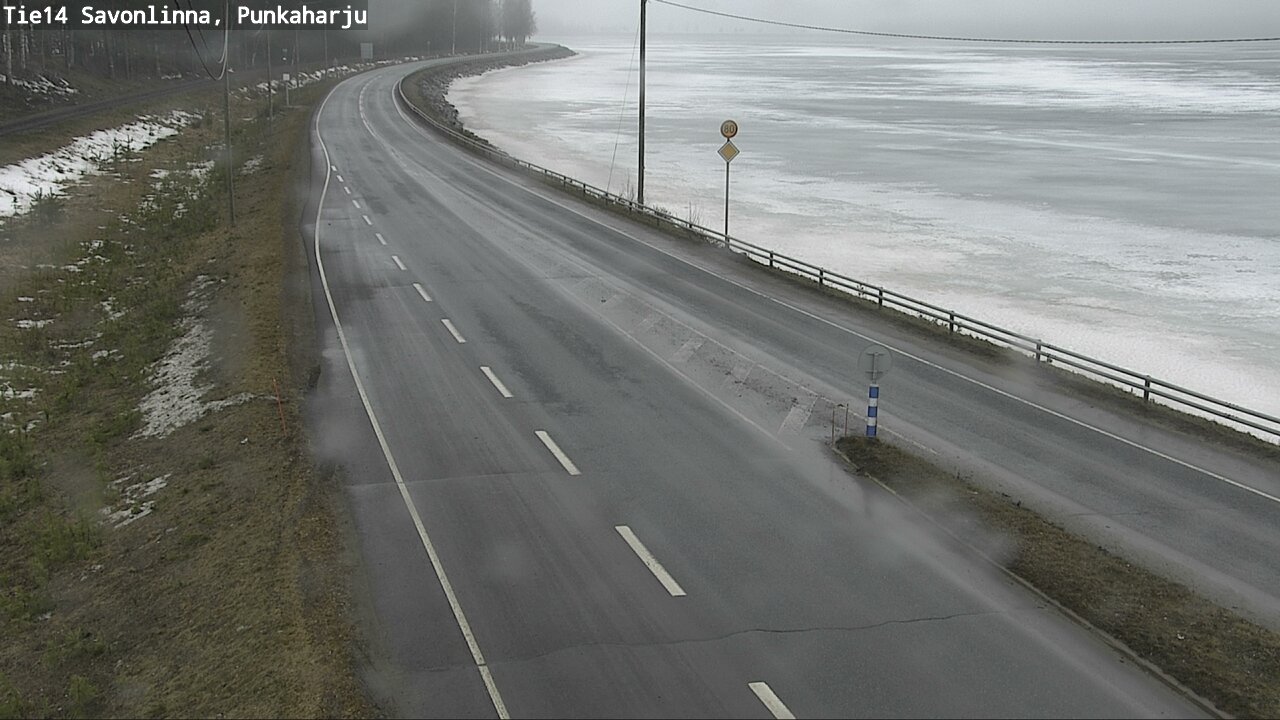 Weather Camera Image Väg 14 Savonlinna, Punkaharju, Savonlinna, Etelä-Savo