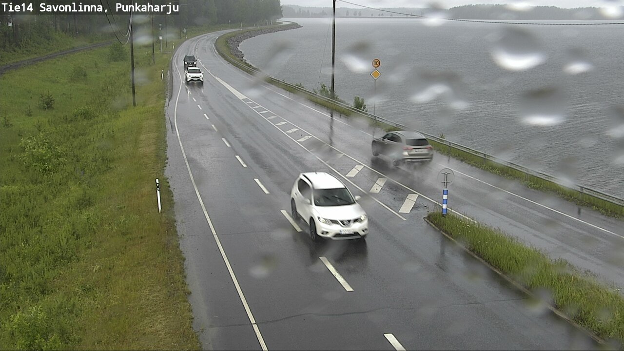 Weather Camera Image Väg 14 Savonlinna, Punkaharju, Savonlinna, Etelä-Savo
