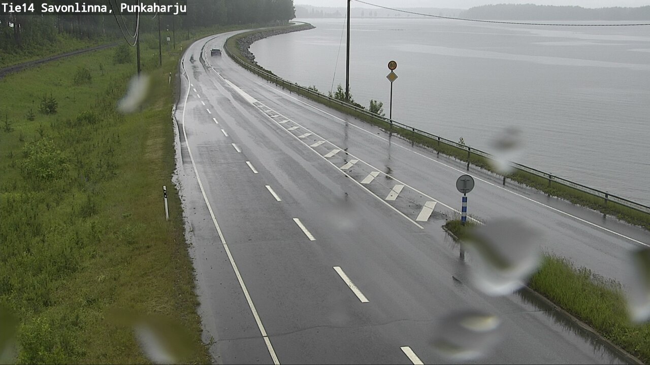 Weather Camera Image Väg 14 Savonlinna, Punkaharju, Savonlinna, Etelä-Savo