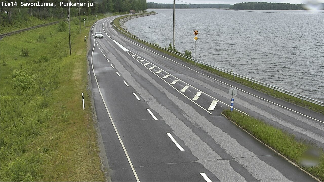 Weather Camera Image Väg 14 Savonlinna, Punkaharju, Savonlinna, Etelä-Savo