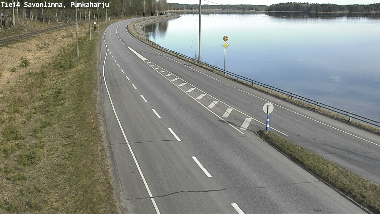 Weather Camera Image Road 14 Savonlinna, Punkaharju, Savonlinna, Etelä-Savo